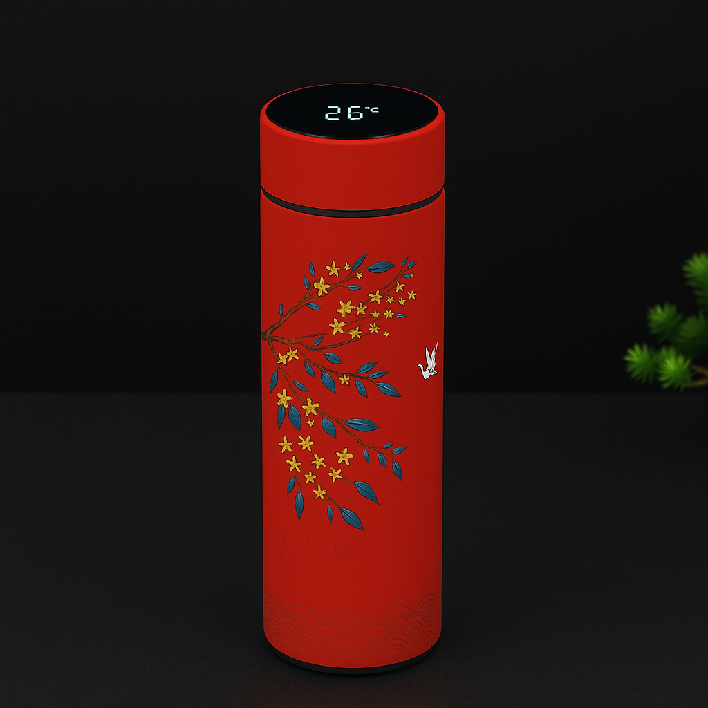 Premium Smart Tea/Water Bottle – LED Brewing Monitor & Insulated Design
