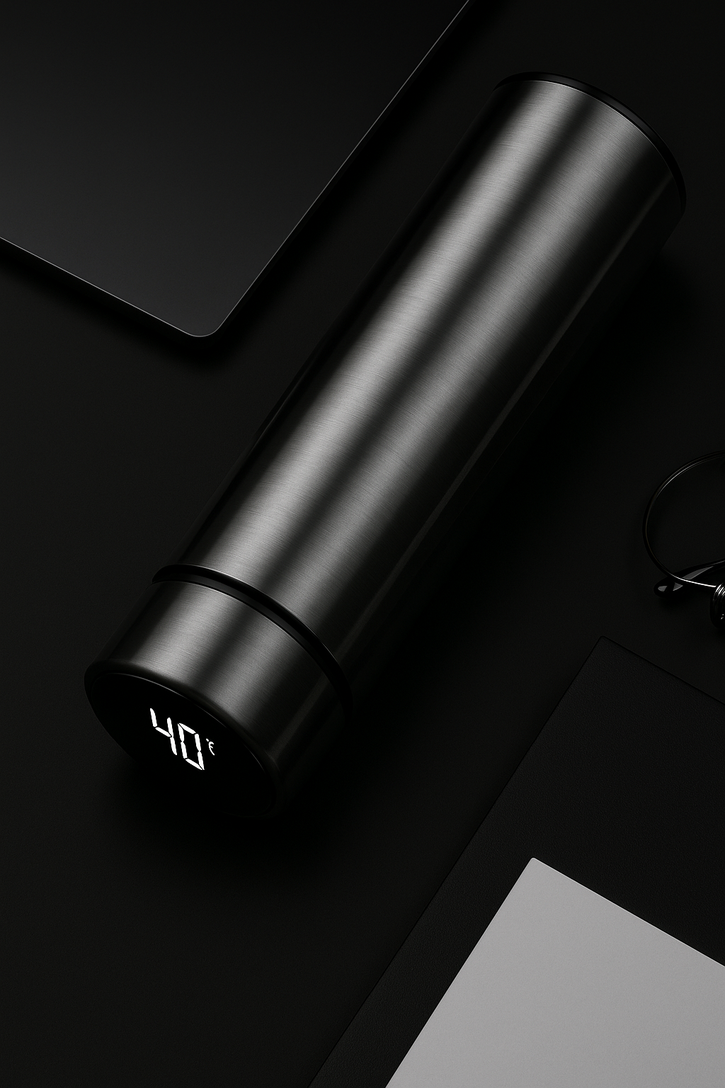 Stainless Steel Water Bottle with Temperature Display