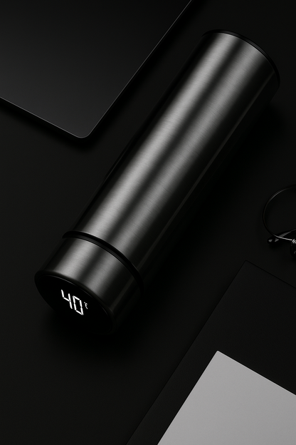 Stainless Steel Water Bottle with Temperature Display