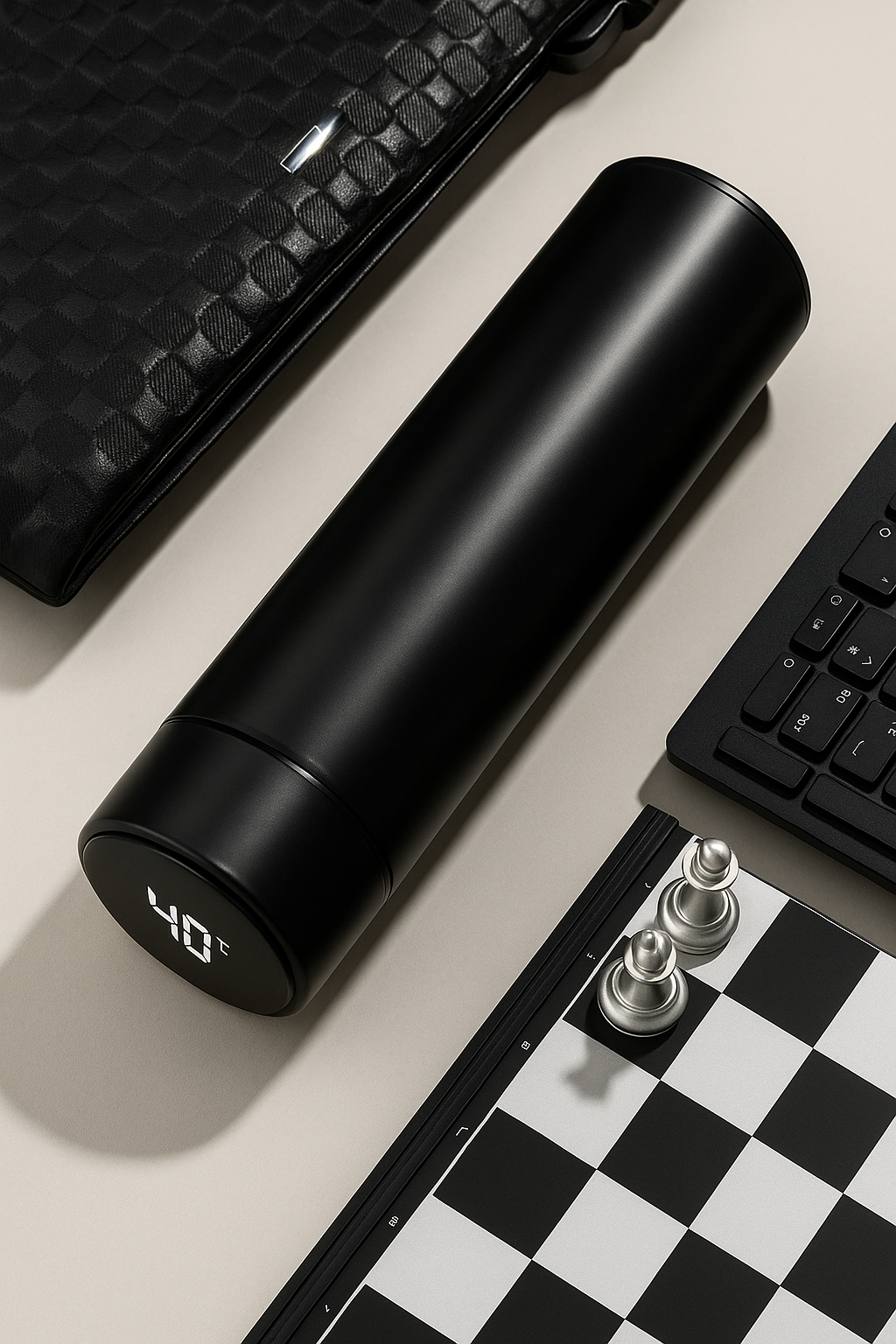 Stainless Steel Water Bottle with Temperature Display