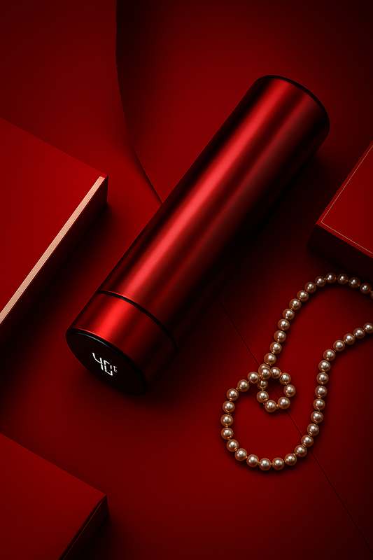 Stainless Steel Water Bottle with Temperature Display