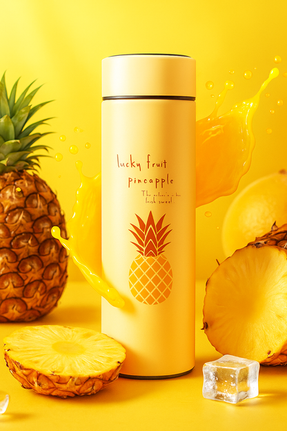 Smart Stainless Steel Fruit-Themed Water Bottle